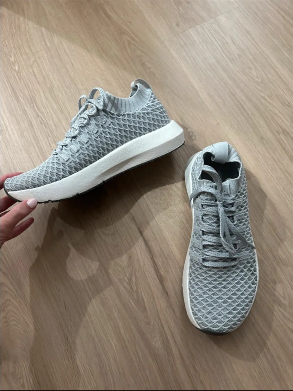 NOBULL Light Grey Knit Runner - Women's Athletic Sneaker